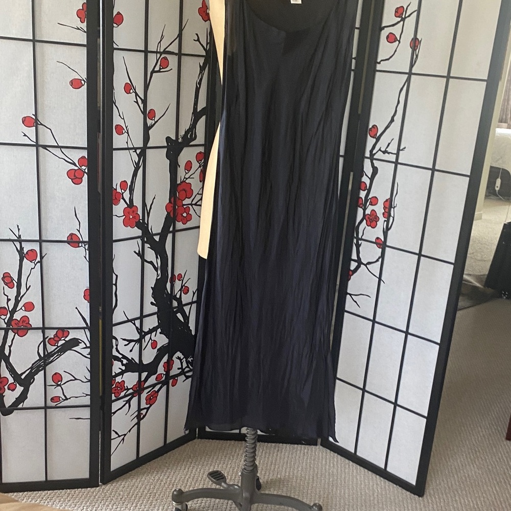 Max Studio Black 100% silk slip